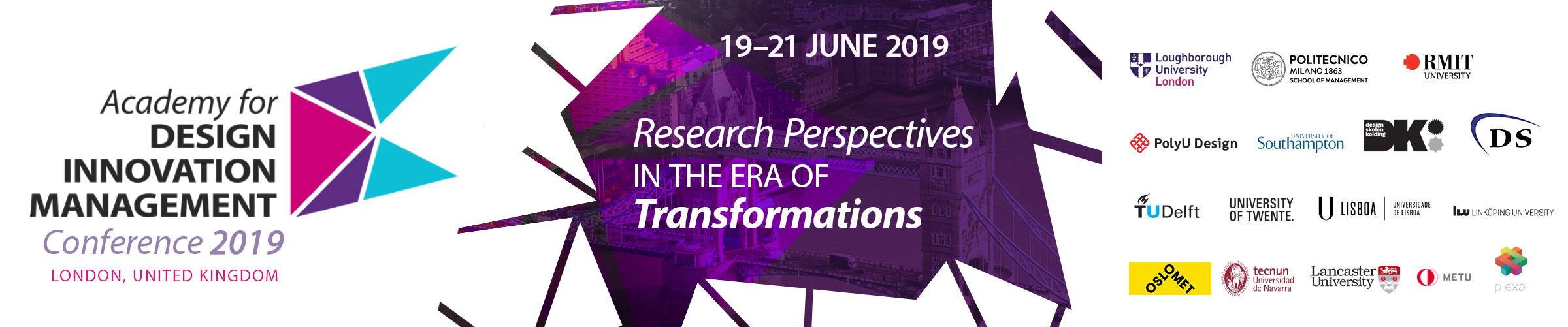 Academy for Design Innovation Management 2019 London